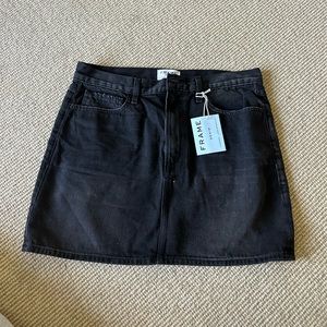Frame Black Denim Mini-Skirt Size 29